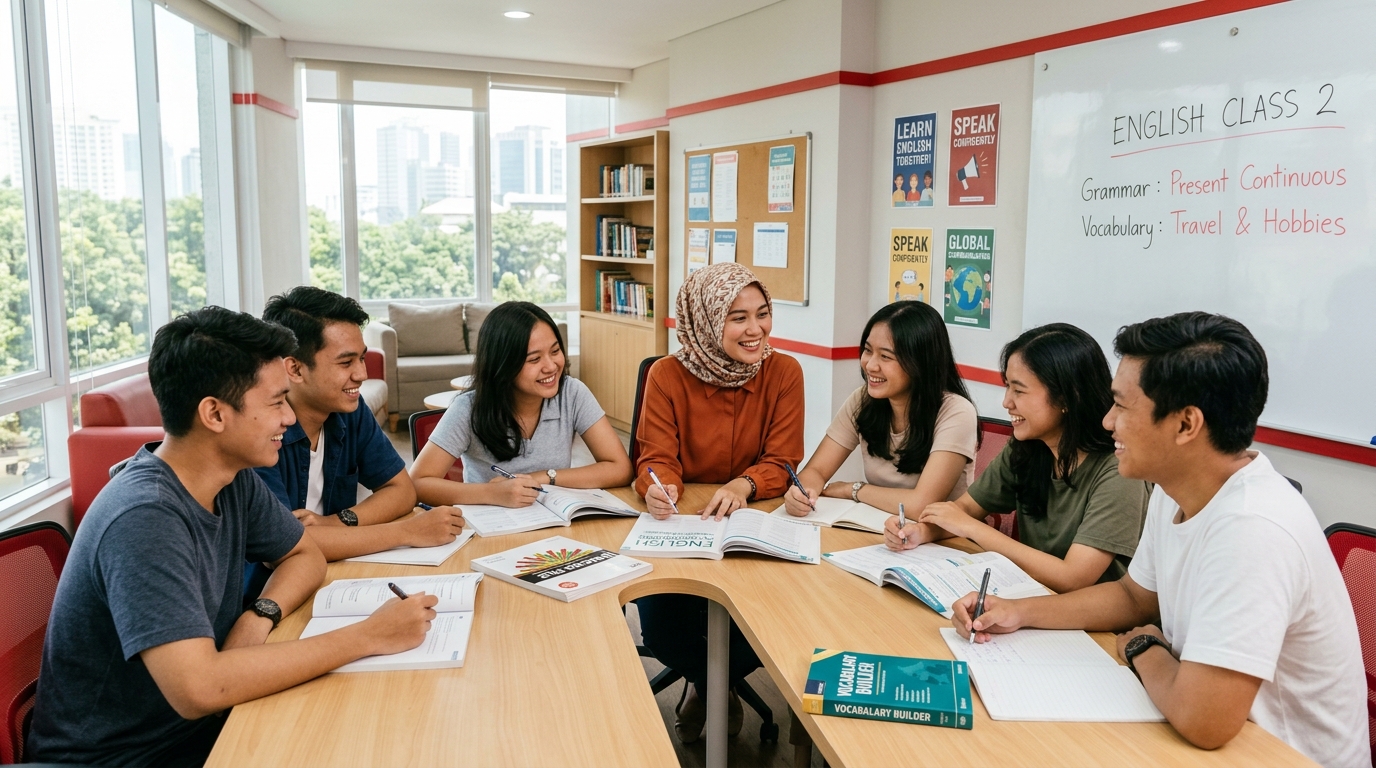 Suasana Belajar di Bahasa Center ID